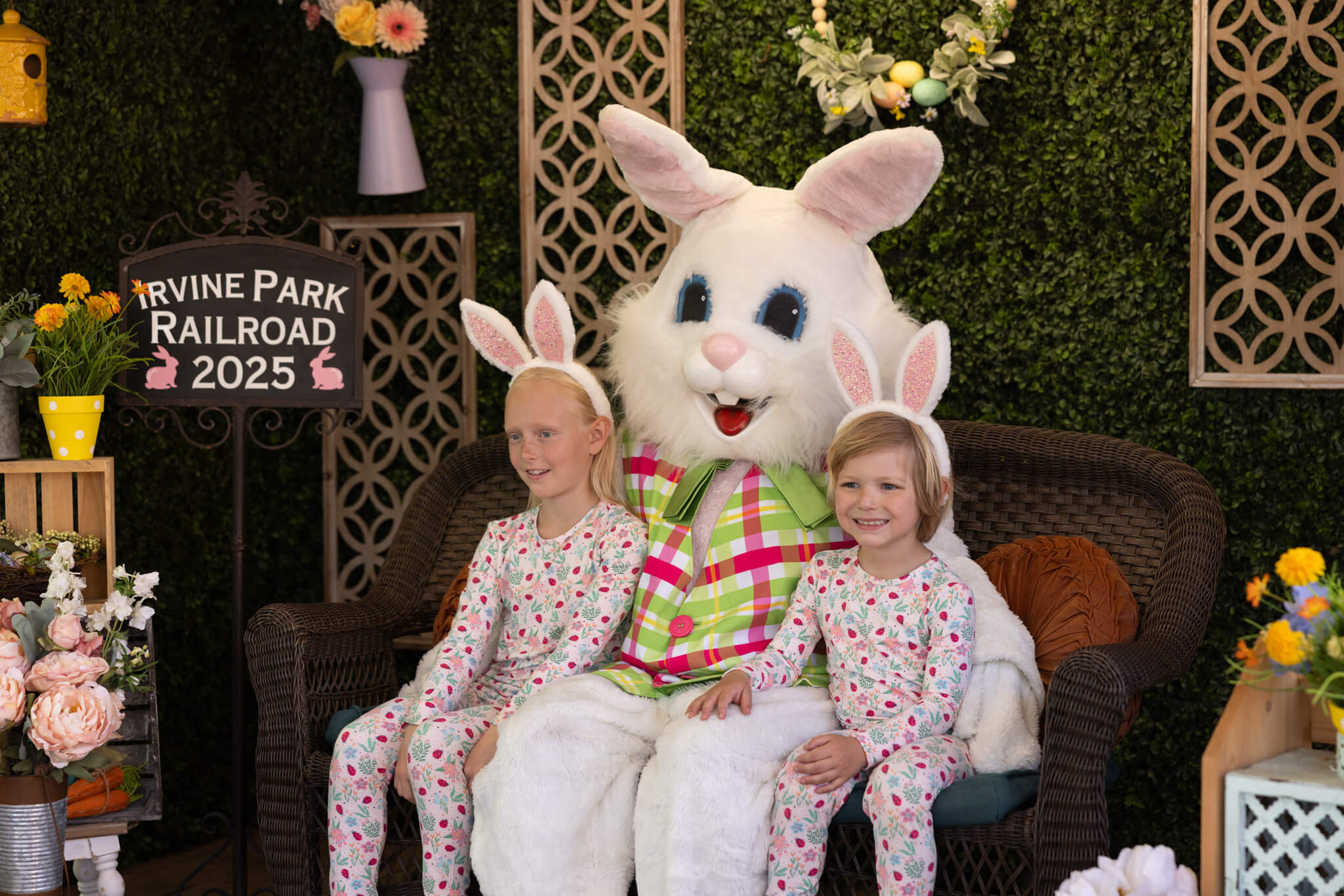 Children With Easter Bunny