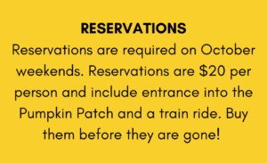 Pumpkin Patch Reservation Information
