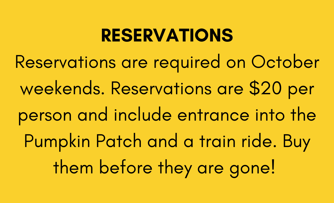 Pumpkin Patch Reservation Information
