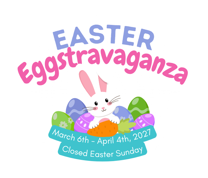 Irvine Park Railroad Easter Eggstravaganza 2027 Graphic
