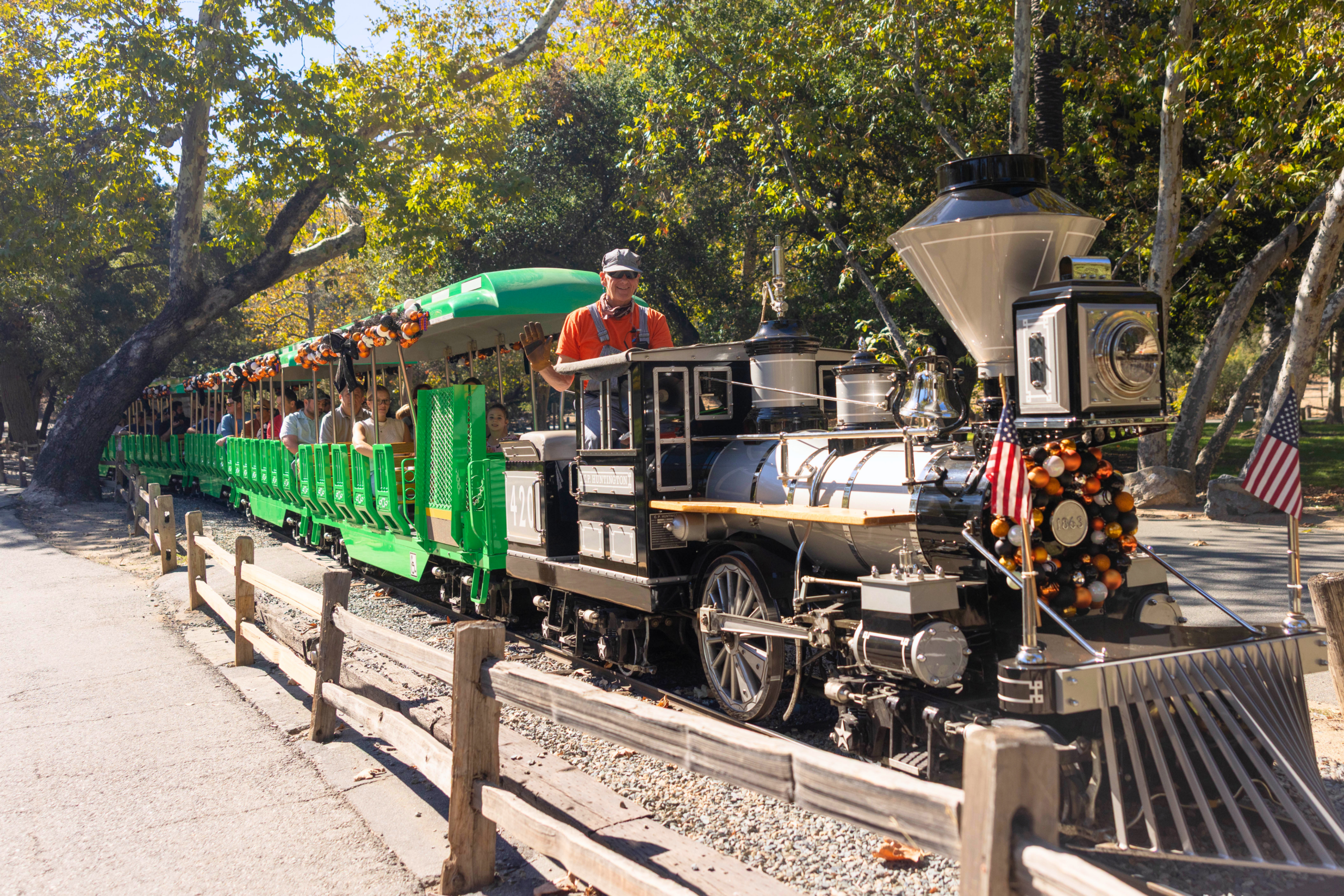 Train ride at Irvine park Railroad's Pumpkin Patch